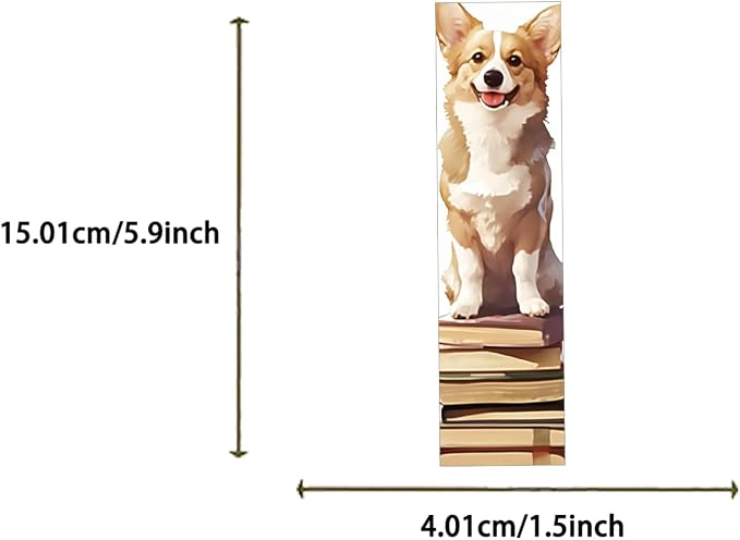 30 Pcs Cute Dog Bookmarks for Teens Adults Cartoon Puppy Reading Bookmark for School Office Students Teens Book Reading Lovers Classroom Gifts