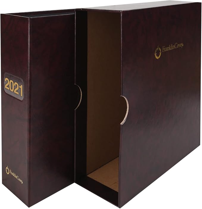 FranklinCovey - Storage Combo for FranklinCovey Planners | Protect Past and Future Planner Pages - Includes Binder & Sleeve (Monarch, Burgundy)