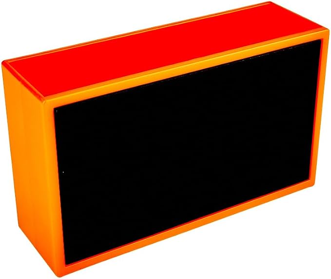 Magnetic Wall Pocket Organizer 6.3 x 2 x 3.8 in — Strong Magnetic Multi-Purpose Pens & Supplies Storage Holder for Office, Fridge, Locker — Orange
