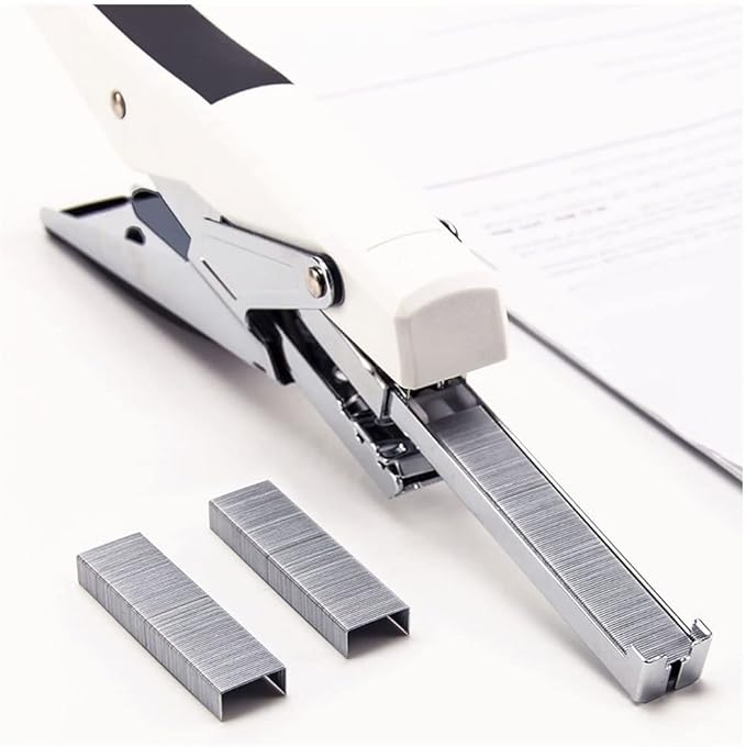 Desk Stapler Labor-Saving Stapler Handheld Stapler 20-Page Capacity Home Office Supplies White Desktop Stapler Accessory Binding School Supplies (Color : A)