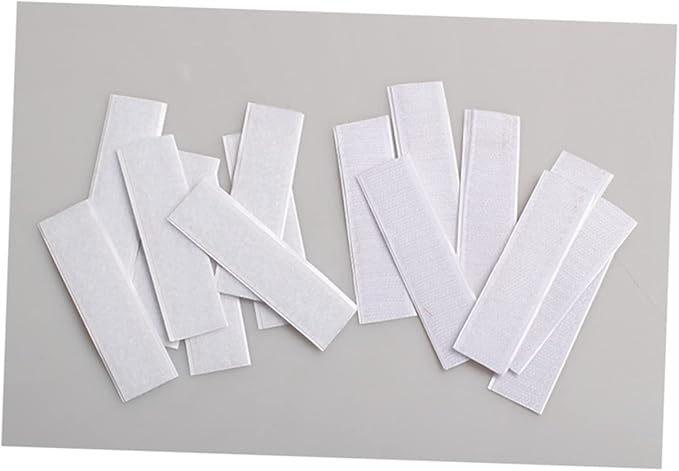 5pcs Hook and Loop Adhesive Tape Table Skirt Sticker Pads for Wall Mounting Strong Hold Reusable for Smooth Surfaces