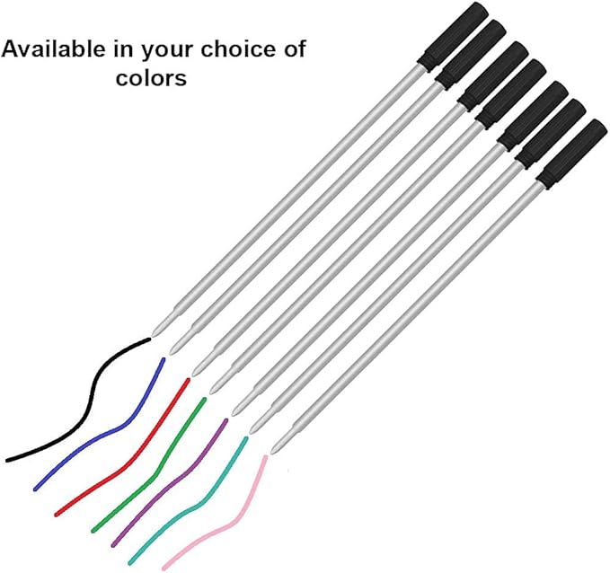 Pen Savings Ballpoint Pen Refills for Cross Pens, Medium Point 1.0mm, Frictionless Flow Smooth Writing, 10 Pack (Red)