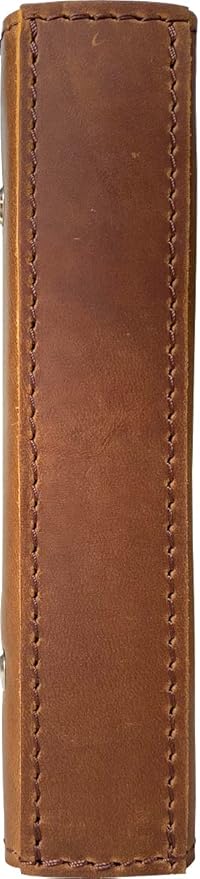 2026 Weekly Leather Planner - A6 Genuine Leather Binder Planner for Men and Women, Inner Pockets and Pen Holder, Personal Size
