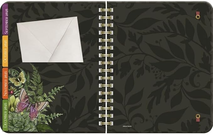 Lang, Midnight Garden Deluxe 2026 Planner, 8.25'' X 9.5'', Weekly Calendar with Stapled Binding