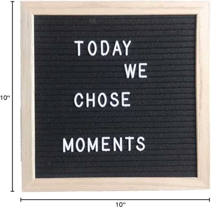 Felt Board Felt Letter Board, 10 x 10 inch Message Board Word Board Letter Board Sign Bulletin Board Letters, Pregnancy Announcements Baby Announcement Sign, Valentines Day Gifts for Her Letterboard