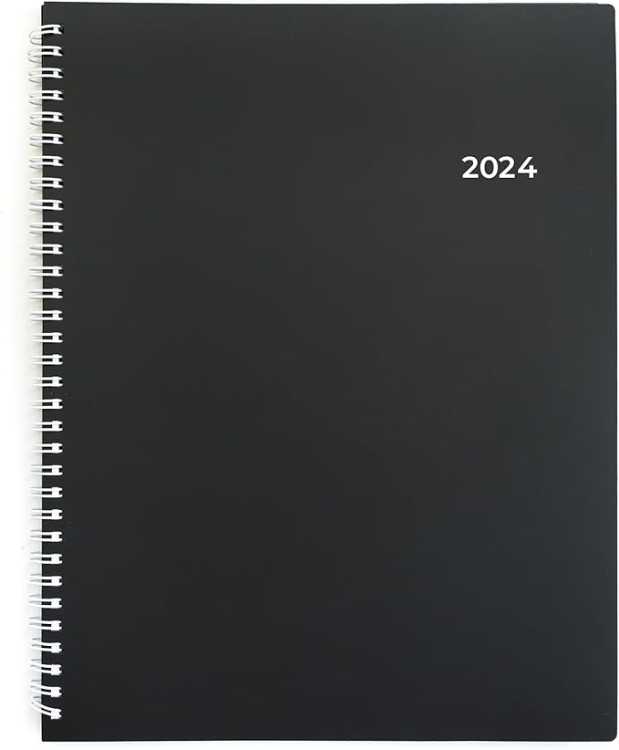 WallDeca Appointment Planner 2026, Agenda Planner With Weekly And Monthly View, Daily Agenda Book And Yearly Planners Calendar Book, Spiral Bound With Day Timer, Notes, Goals, Holidays (8.5 x 11 in)