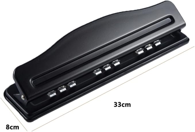 9 Hole Hole Punch Handheld Metal Hole Punch for B5 18K Notebook Scrapbook Journal Planner