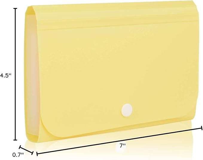 Receipt Organizer, Coupon Organizer, Folder Organizer Mini Organizer Wallet for Coupons, Receipts, Cash, Tax Item or Changes,7x4.5 in 13 Pockets with Tabs Check Case(Set 4)