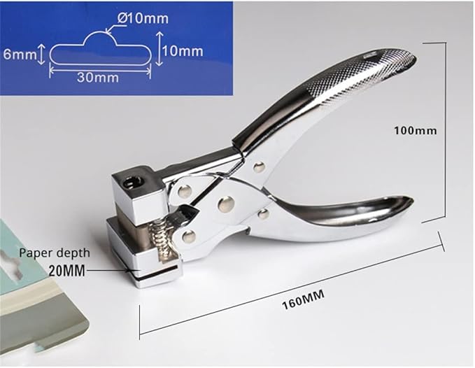 Metal T Shape Punch Album Cutters ID Card Slot Hole Punch Scrapbook DIY Tools Office Binding Supplies