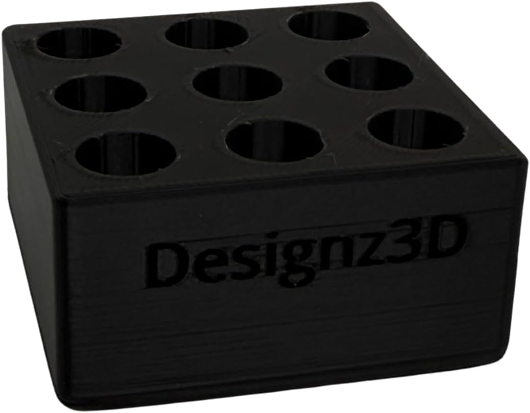 Desk Organizer for 510 Cartridges, Pens and Pencils - 9 Spaces (Black)