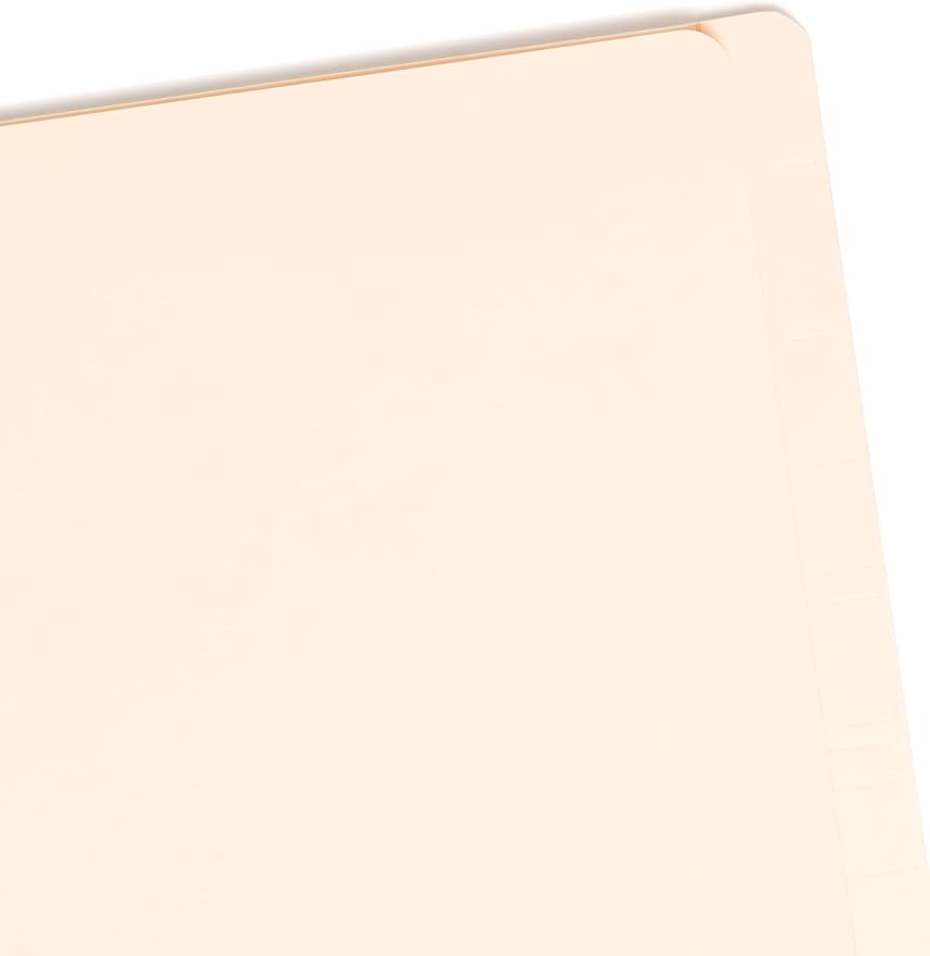 Smead Pressboard End Tab Classification File Folder, 2 Dividers, 2" Expansion, Legal Size, Manila, 10 per Box (29835)