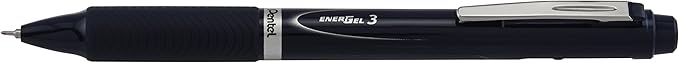 Pentel EnerGel 3 Multi-Function, 3-Ink Gel Pen, (0.5mm) Fine Line, Navy - BLC35C