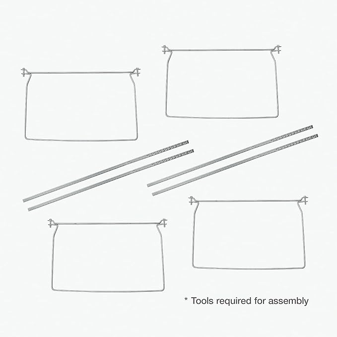 Pendaflex Adjustable Hanging File Frame, Legal, Gray, 2/Box (1006954)