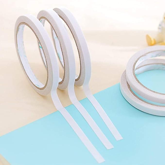 High Adhesive Tape, 2Pcs Mmxm for Backing Mounting Decoration Absorbing Offfice Stationery Fastener Supplies Thin School Office Plates Adhesive Crafts Foam Name Tape Hype,White-One Size