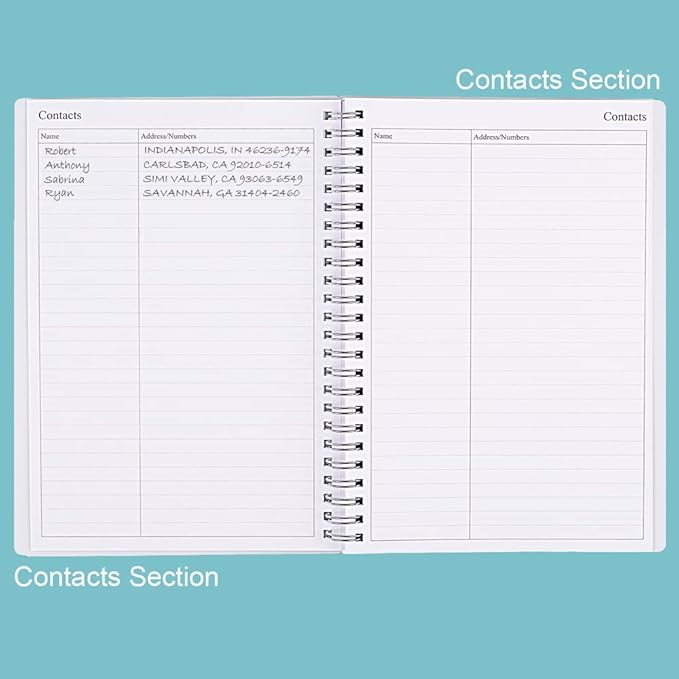 Nokingo Undated Planner for 2026 or Any Year - Weekly & Monthly Organizer Notebook & Journal to Track Goals, 5.85" x 8.25", Perfect to Organize Your Daily Life, Floral Weekly Monthly Planner Undated