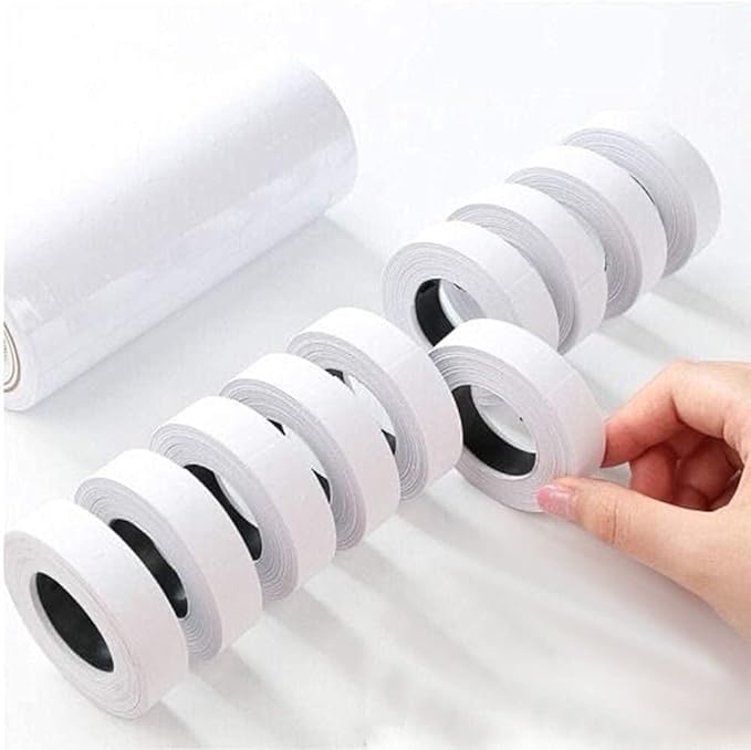 JIAYING Double Line Price Label Paper for MX-6600,20 Rolls ofWhite Price Label Paper