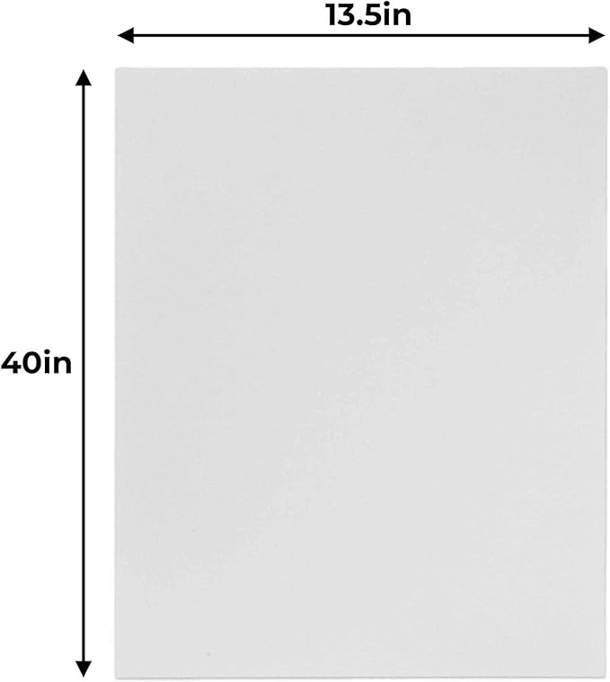 CountryArtHouse 13.5x40 White Foamboards Acid-Free 3/16" White Foam Core for Framing, Presentations, Crafts & More 10 Pack of Foam Boards