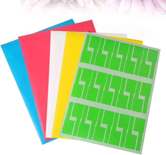 15pcs p Shape Cable Labels Blank Stickers for Easy Identification Organization Tear Resistant Tags for Networking Cables Yellow Green
