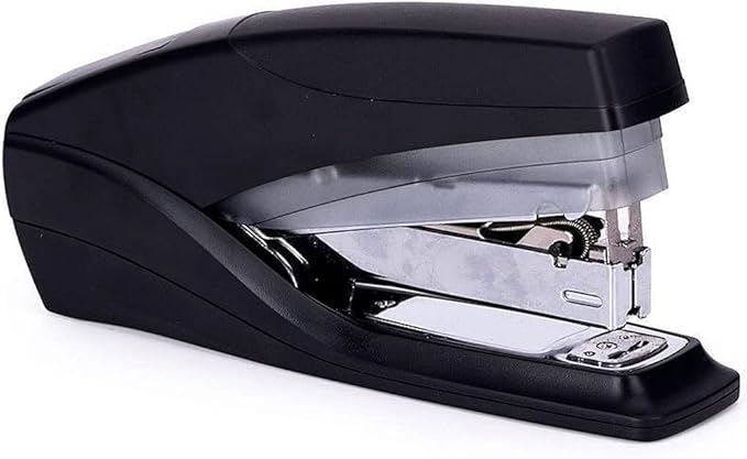 KUYWLMKMZZ Desk Stapler File Binding Portable Stapler Office Stapler Press and Labor-Saving Stapler Suitable for Office File Binding and Finishing Black School Supplies (Color : Black)