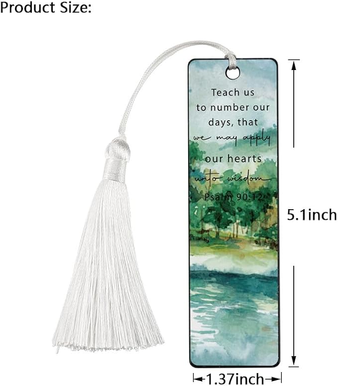Christian Wisdom - Seeking Bookmark, Inspirational Gift for Believers, Uplifting Gift for Spiritual Readers, Spiritual Bookish Present, Unique Scripture Design Bookmark, WCB78