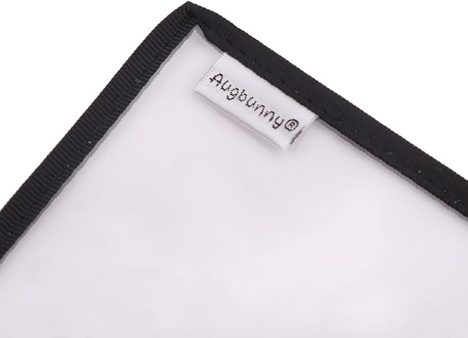 Multi-purpose Water Resisitant Clear PVC Security Bank Deposit Utility Zipper Coin Bag Check Wallet 6-pack