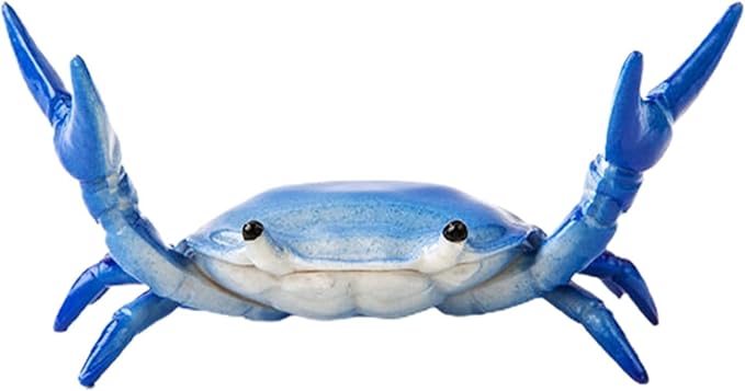 Blue New Japanese Creative Cute Crab Pen Holder Weightlifting Crabs Penholder Bracket Storage Rack Stationery Pencil Holders and Pen Holders Desk Supplies