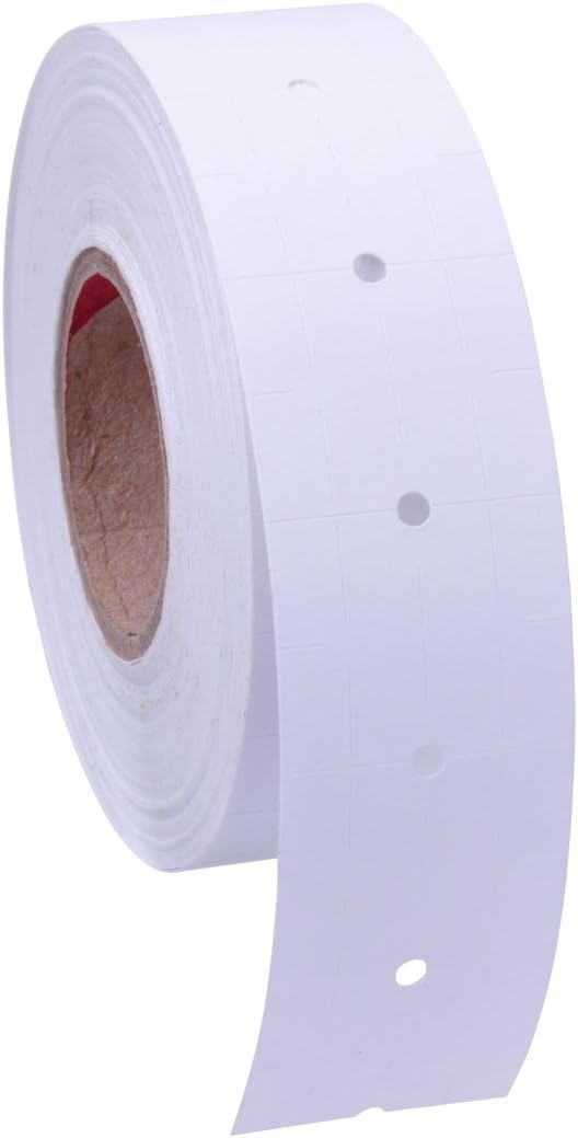 White Labels to fit TowaGL/ SpeedyMark4/ Halmark Model L Price Guns 16 Pack (Free Ink Roll Included)…