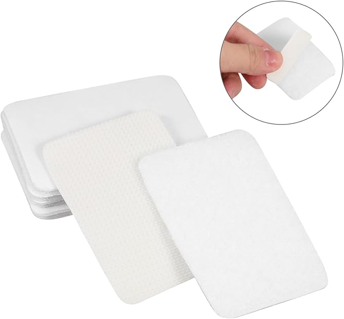 Amosfun Strong Adhesive Hook and Loop Strips for Non-Slip Sofa Cushion Fixing 5PCS Double-Sided Sticky Tape for Carpet and Furniture Household Use Sturdy Plastic Material