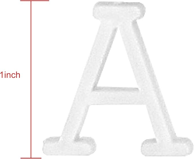 1 Inch Letters for Felt Letter Board, 188 Pieces Including Characters, Numbers & Symbols for Changeable Plastic Message Boards by Veskaoty (White)
