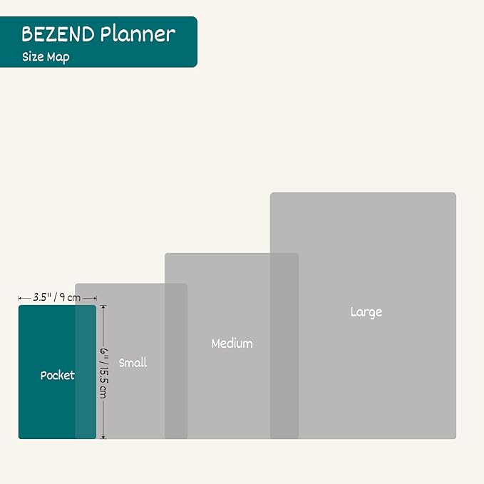 BEZEND Pocket Planner 2026-2027 Weekly Monthly (3.5" x 6") 2-Column Dual Schedule for Work/School/Home or 2 Person (Jul 26-Dec 27) 18 Months Small Academic Calendar, PU Leather Hardcover -Burgundy