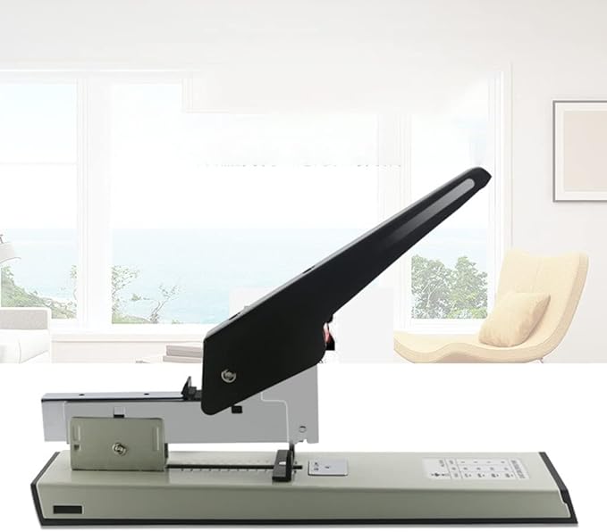 KUYWLMKMZZ Desk Stapler Staplers Office Heavy Duty Desktop Stapler Labor-Saving 100-page Capacity Suitable for Office Document Binding on Office Desks School Supplies (Color : A)