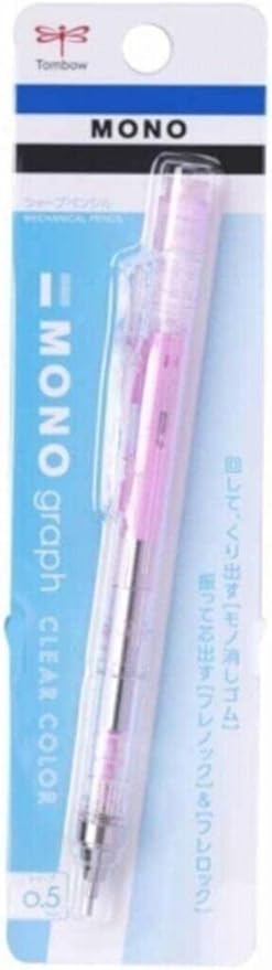 Tombow Mechanical Pencil, Monograph Clear Color 0.5mm, Clear Pink (DPA-138E)