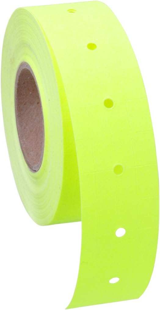 Fluorescent Chartreuse Labels to fit Towa®GL/ SpeedyMark4/ Halmark Model "L" Price Guns 16 Pack (Free Ink Roll Included)