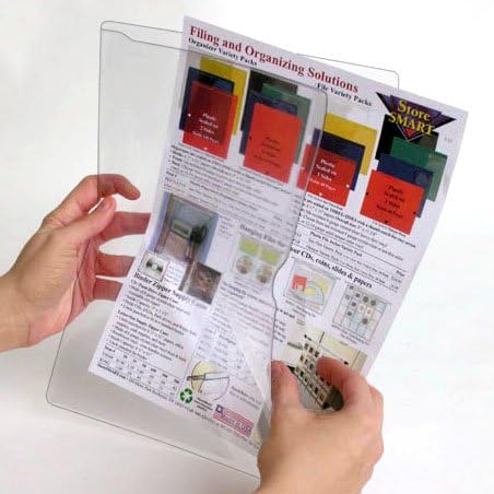 StoreSMART - Paperwork Organizers - 10-Pack - Clear Plastic - Heavy Duty - PF8511STC-10
