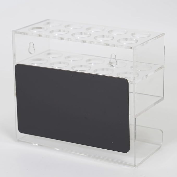 Magnetic Marker Holder 10 Slots with Dry Eraser Holder, Strong Magnetic Design for Whiteboard and Fridge