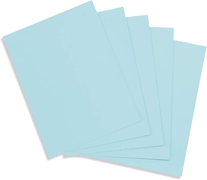 Blue Summit Supplies Bright Bold Poster Board, 9 x 12 Inch Small Size, 50 Pack, Assorted Colors, For Classroom Use, School Projects, or Craft Projects, Bulk Poster Board
