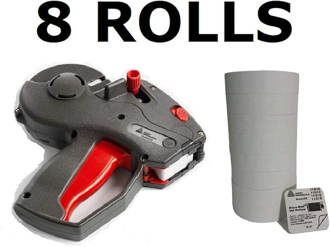 Monarch 1131 Price Gun Including Labels (White, 1 Sleeve 8 Rolls)