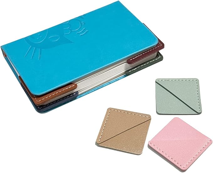 9Pcs Leather Corner Bookmark, Square Page Book Marks Accessories for Reading Lover, Book Reading Gift for Book Lovers