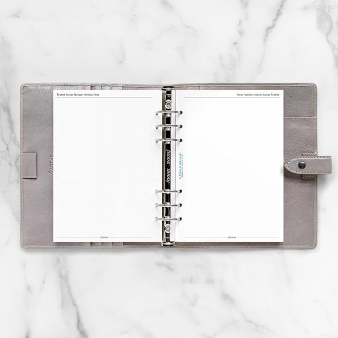 Filofax Calendar Diary Refill, A5 Size, Week-to-View with Appointments, White Paper, Multilingual: Five Languages, 2026 (C68514-26)
