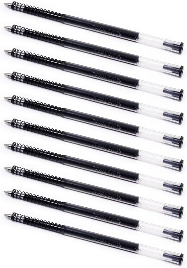 Zebra Pen Steel, F-Refill Ballpoint Ink Refills, 0.7mm Fine Point, Blue Ink, Fits Zebra F-301, F-402, and F-701 Ballpoint Pens, Smooth Writing Performance, 10-Pack (50071)