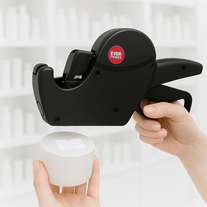 Price Gun Labels (MX-5500 Compatible) | Self-Adhesive Price Stickers for Retail, Supermarkets & Boutiques | Universal 1-Line Label Rolls for Pricing Guns & Tagging Tools (Price Label Gun)