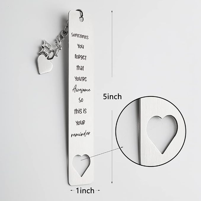 Inspirational Bookmark for Women, Men, Cute Bookmark for Women, Men, Christmas Stocking Stuffers Ideas for Teens, Boys, Girls, Kids, Friends, Teachers, Graduation Gifts for Friends, WB87