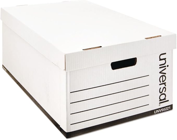 Janitorial Supplies UNV95220 - Medium-Duty Easy Assembly Storage Box