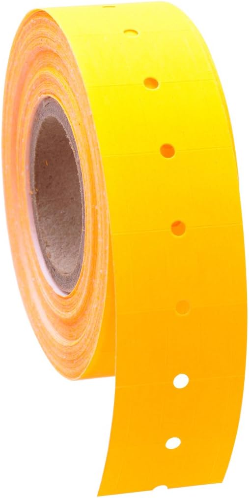 Labels to fit: Motex MX5500, Towa GS Series,Halmark Model H, Kenco 18-8,000 Labels by Kenco (Fluorescent Orange)
