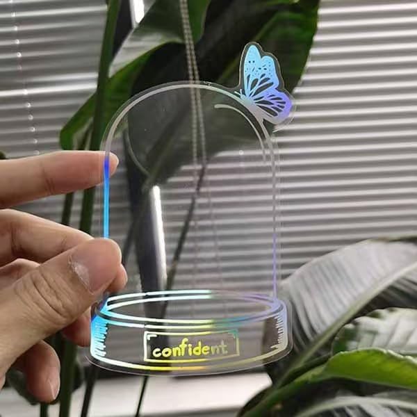20PC Large Size Coloful Bookmark, Flower Page Clips Bookmarks, Children Gifts Handmade DIY Transparent Beautiful Flower Page, Glass Bottle Wishing Bottle Stickerr