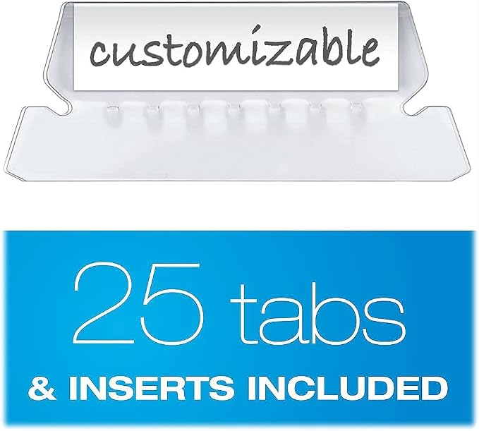 Pendaflex Hanging File Folders, Letter Size, Assorted Colors, 1/5-Cut Adjustable Tabs, 25 Per Box (81663)