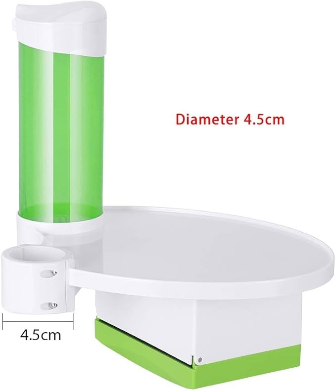 NSKI Dental 3 in 1 Oral Tray Tissue Box and Cup Storage Holder Fix on Dental Chair White/Blue/Green (Green)