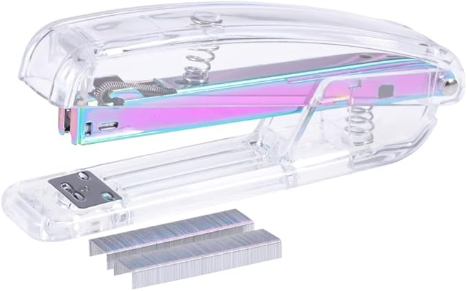 Desktop Stapler Classic Design Stapler Stapling Machine for Office School Home (1 Stapler + 1 Box Stapling Nail)