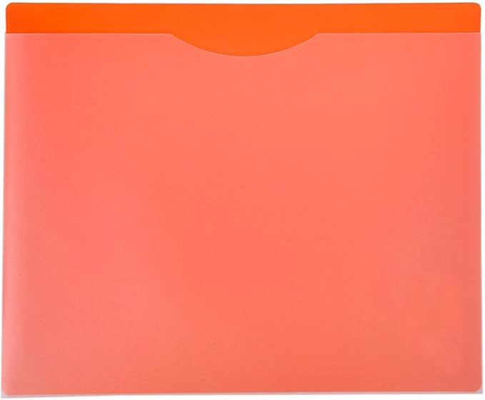 Waterproof Poly-File Folders with Top Tab, Letter Size, Assorted Colors, 10pcs Pack