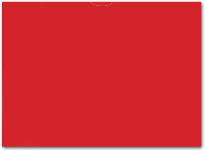 Plain Blank Vehicle Deal Envelopes 9x12 Deal Jackets (100 Shrink Wrapped) (Red)